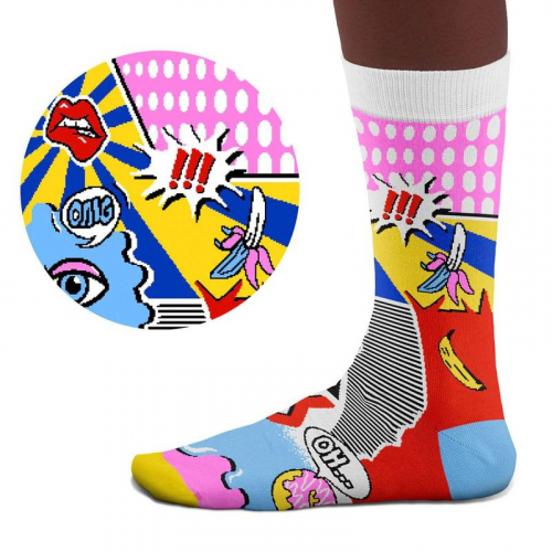 Socken Kunstwerke - "Pop Art"